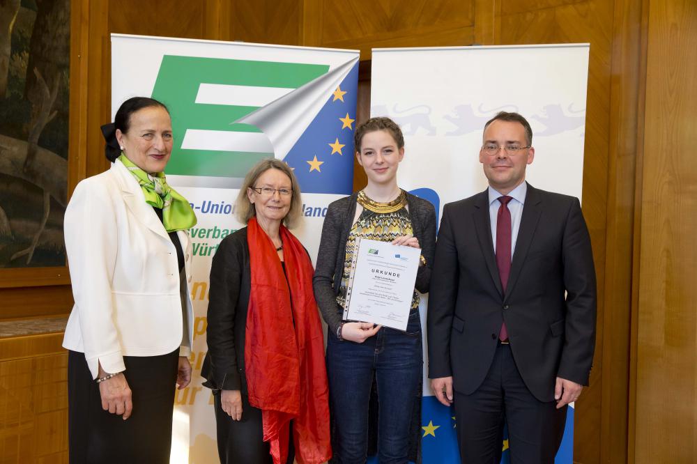 Anja Leuschner gewinnt mit "Rede über Europa" Preis der Europa-Union