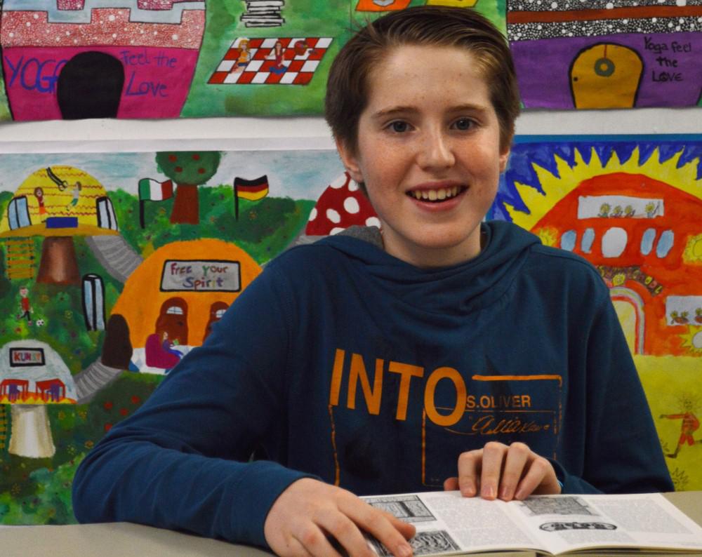 Cedric Nosko gewinnt Lesewettbewerb