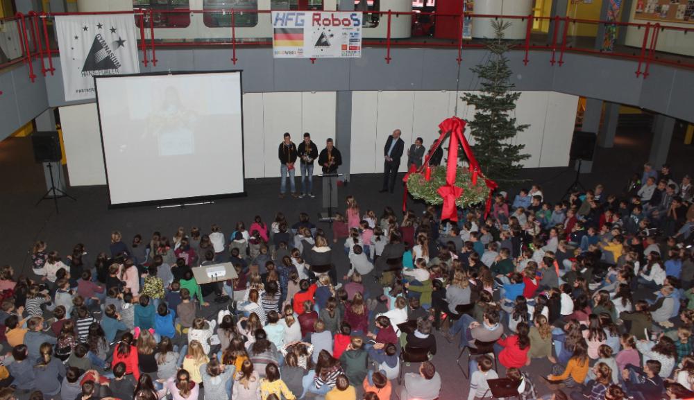 Empfang HFG-RoboS - WM Platz 5