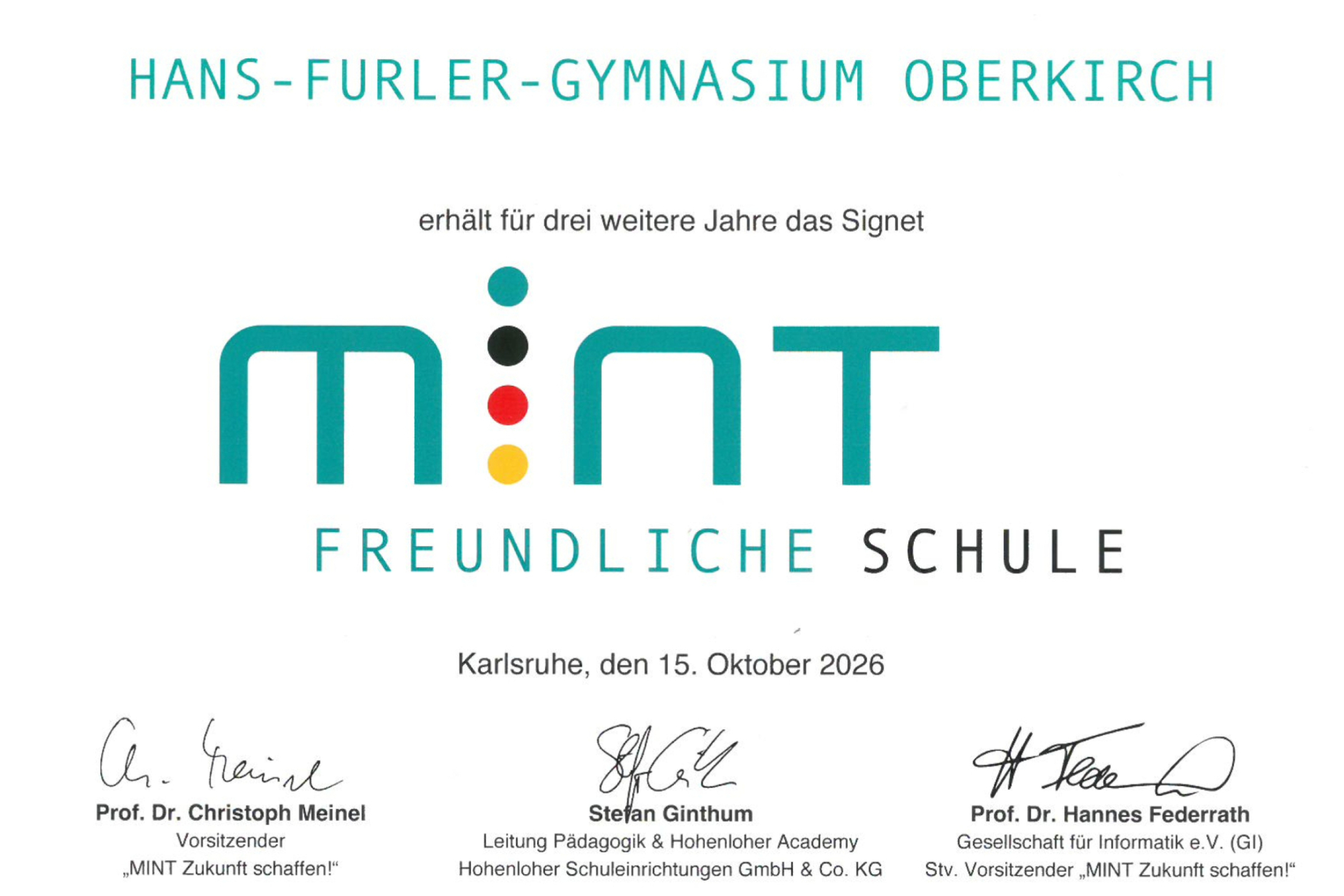 MINT-Auszeichnung