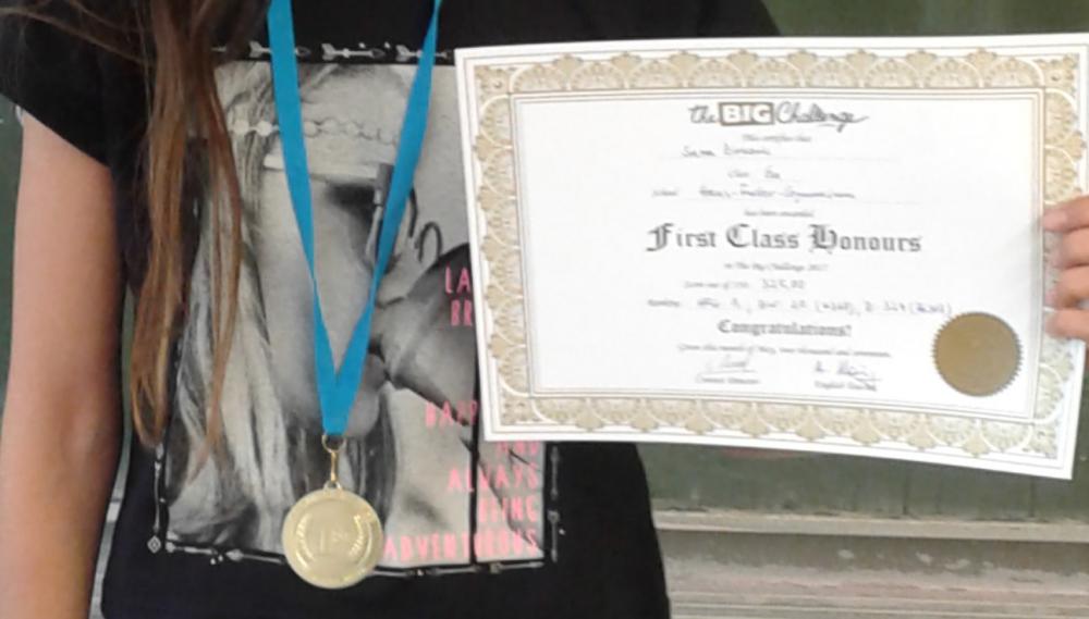 Schulsieger beim Englischwettbewerb