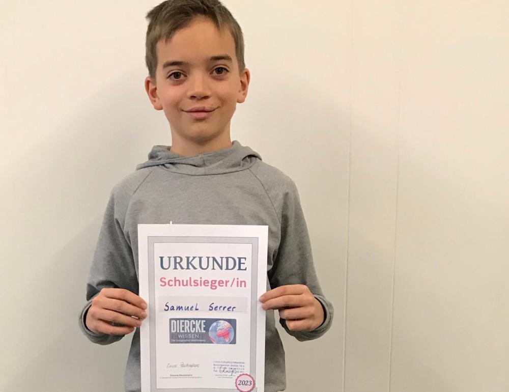 Sieger im Geo-Wettbewerb