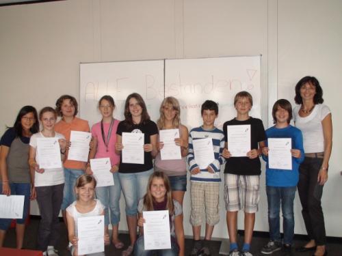 Tastaturkurs mit Erfolg abgeschlossen