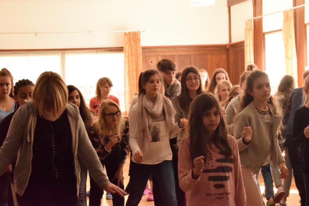 Theaterwerkstatt und Bigband auf Probentagen